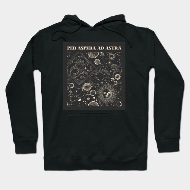 Per aspera ad astra - Sun and Moon Hoodie by Obey Yourself Now